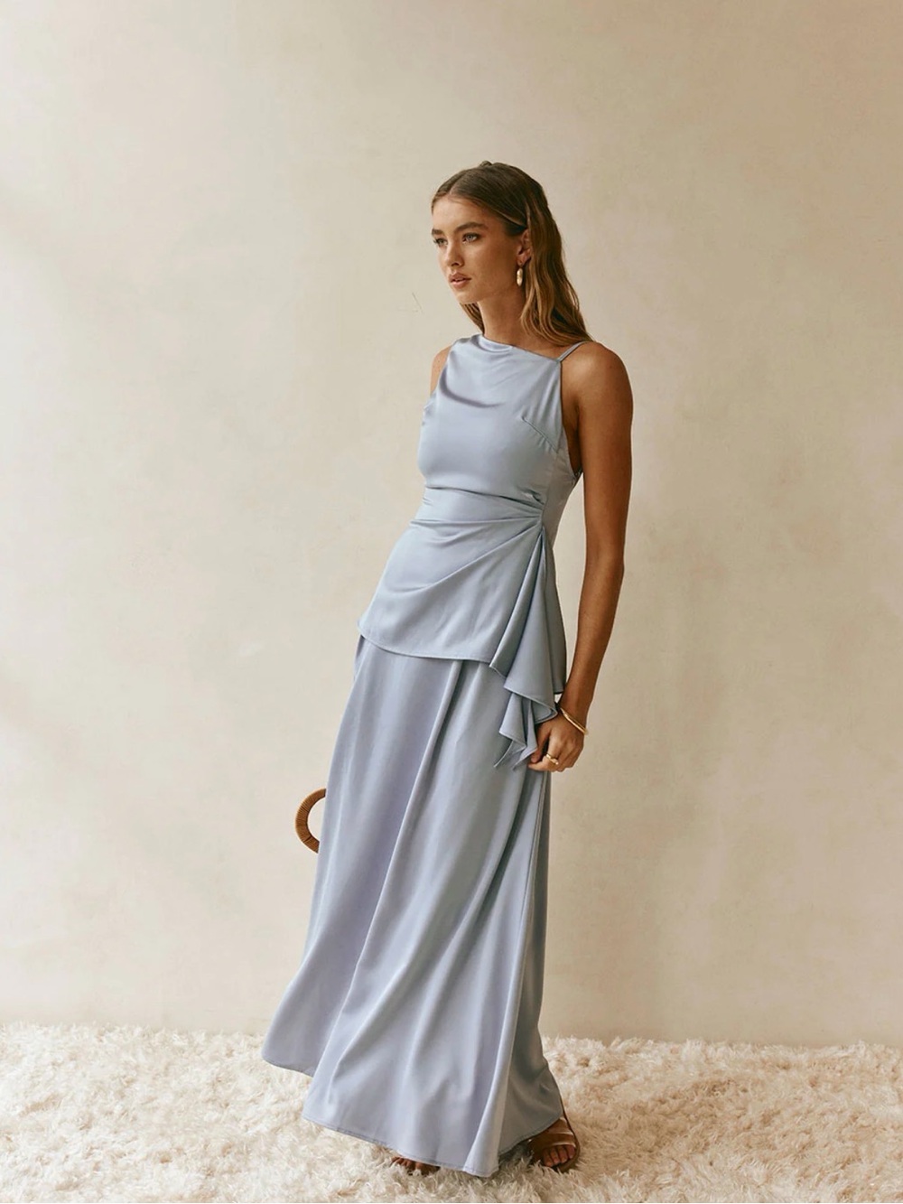 Sabo Skirt Hailey Top & skirt set - Blue, size M